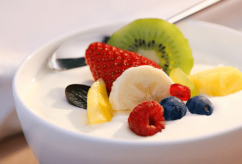 Greek yogurt with fruits