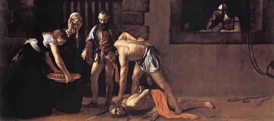 behaeading of John the Baptist by Cravaggio