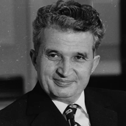 Ceausescu’s portrait- Romanian communism jokes.