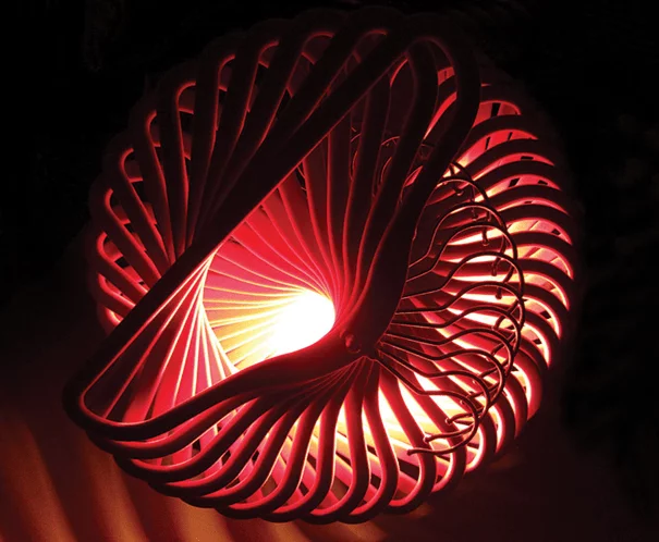 Lamp Made of Hangers